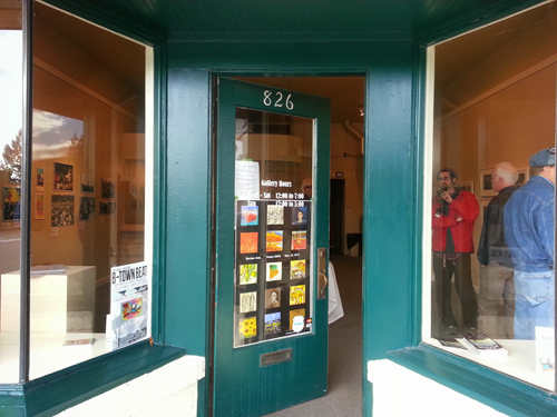 photo of storefront and door of burien arts gallery of burien arts association in burien washington wa